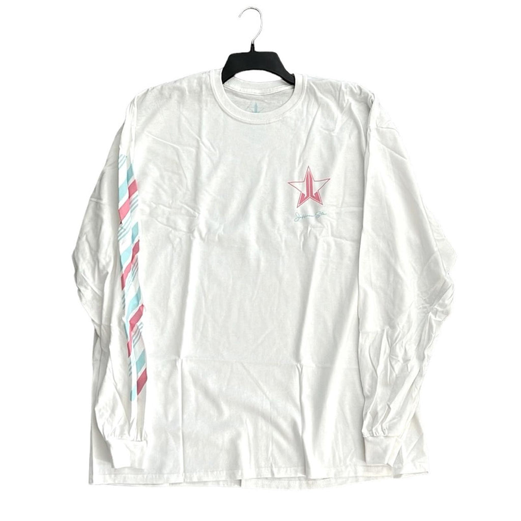 Jeffree Star Long Sleeve Tee in White, Size XXL New in Packaging
