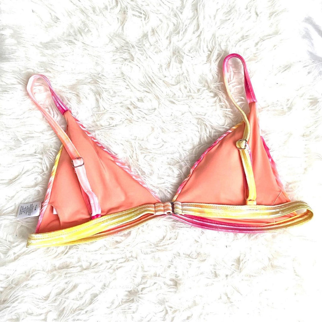 Dippin' Daisy’s Carnival Top, Ombré Velour Bikini, Ribbed Tie Dye, NWT, Size M