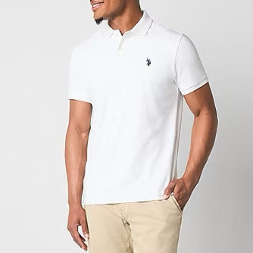 U.S. Polo Assn. Short Sleeve Polo Shirt in White, Size L EXCELLENT!