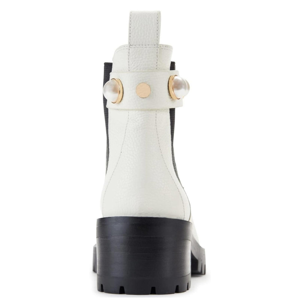 Karl Lagerfeld Paris Porshay Lug Sole Boots in Bone/White, Size 36 New w/o Box
