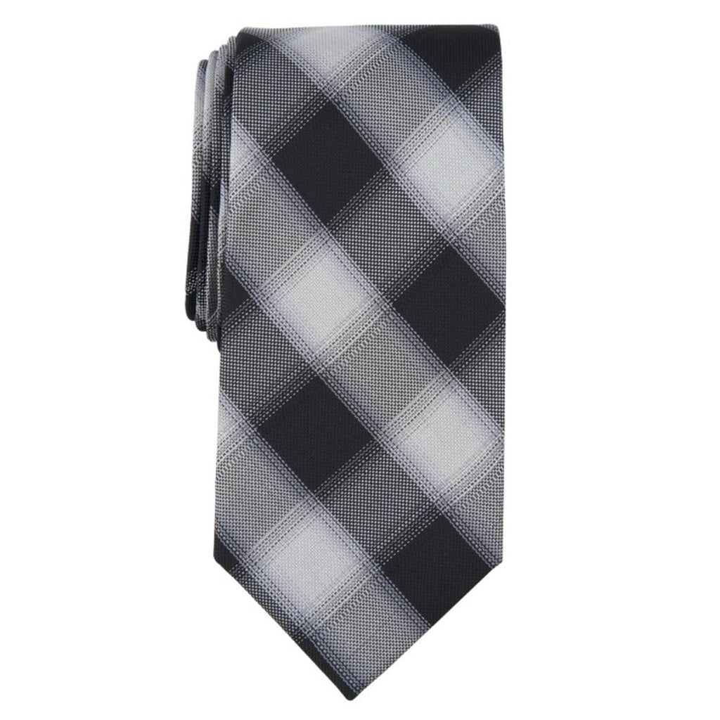 Michael Kors Men's Denton Check Tie in Black Silver, New w/Tag $69.50
