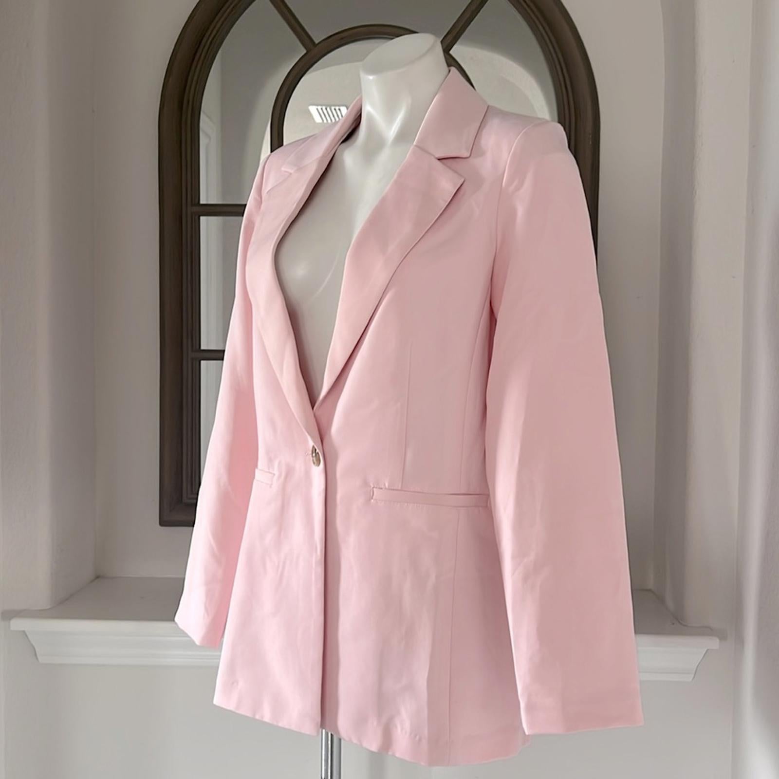 Sanctuary Bryce Woven Blazer in Pink, Size S New w/Tag