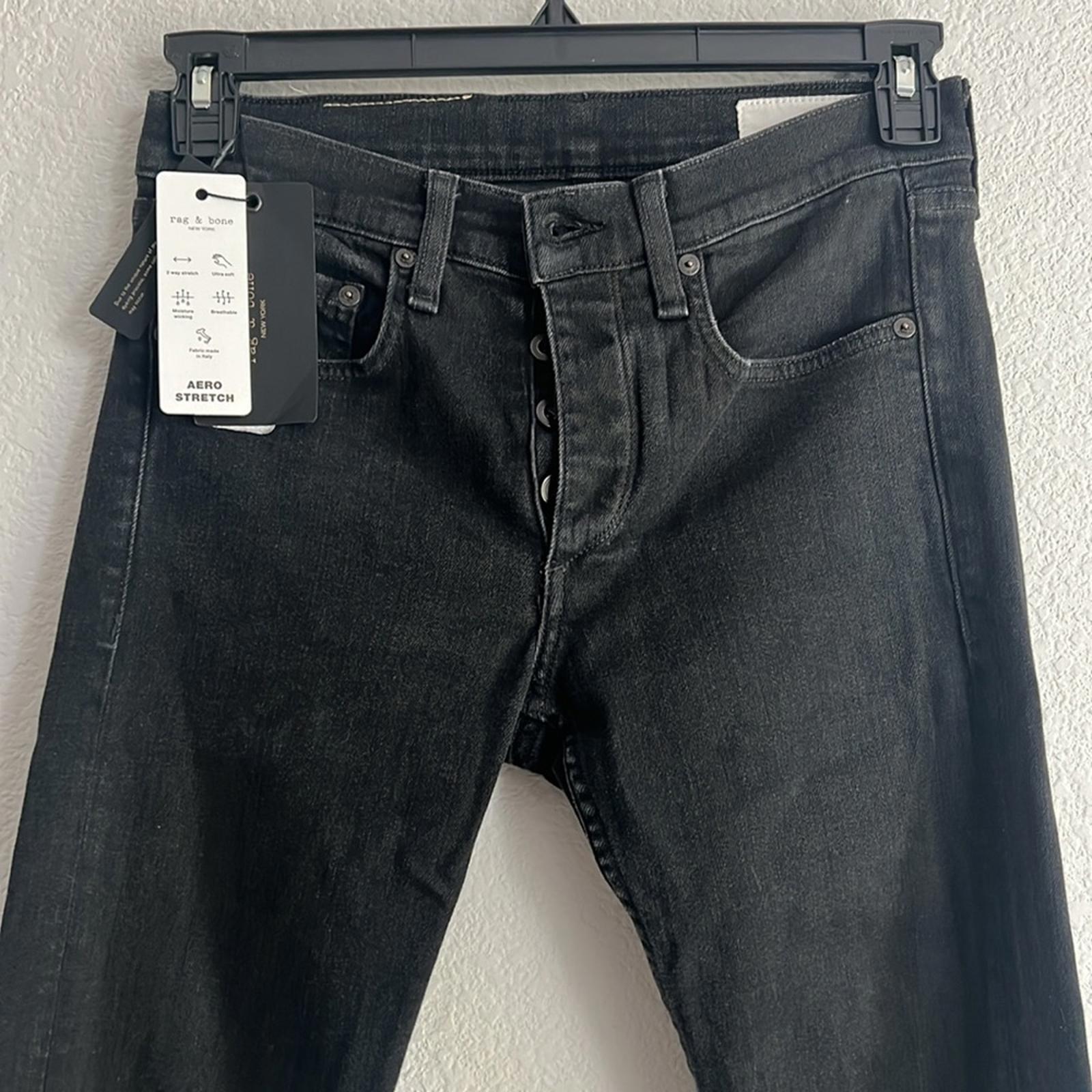 Rag & Bone Fit 1 Aero Stretch Wolcott Skinny Distressed Jeans, NEW, Size W31 L32