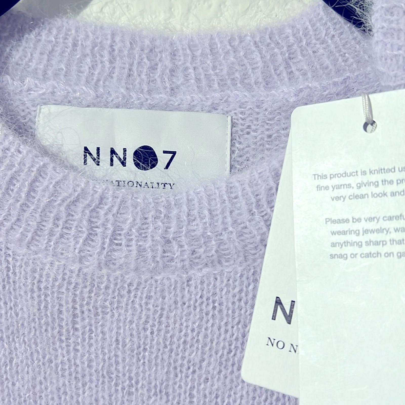 NN07 Walther 6526 Solid Regular Fit Crewneck Sweater in Lavender, NWT, Size S