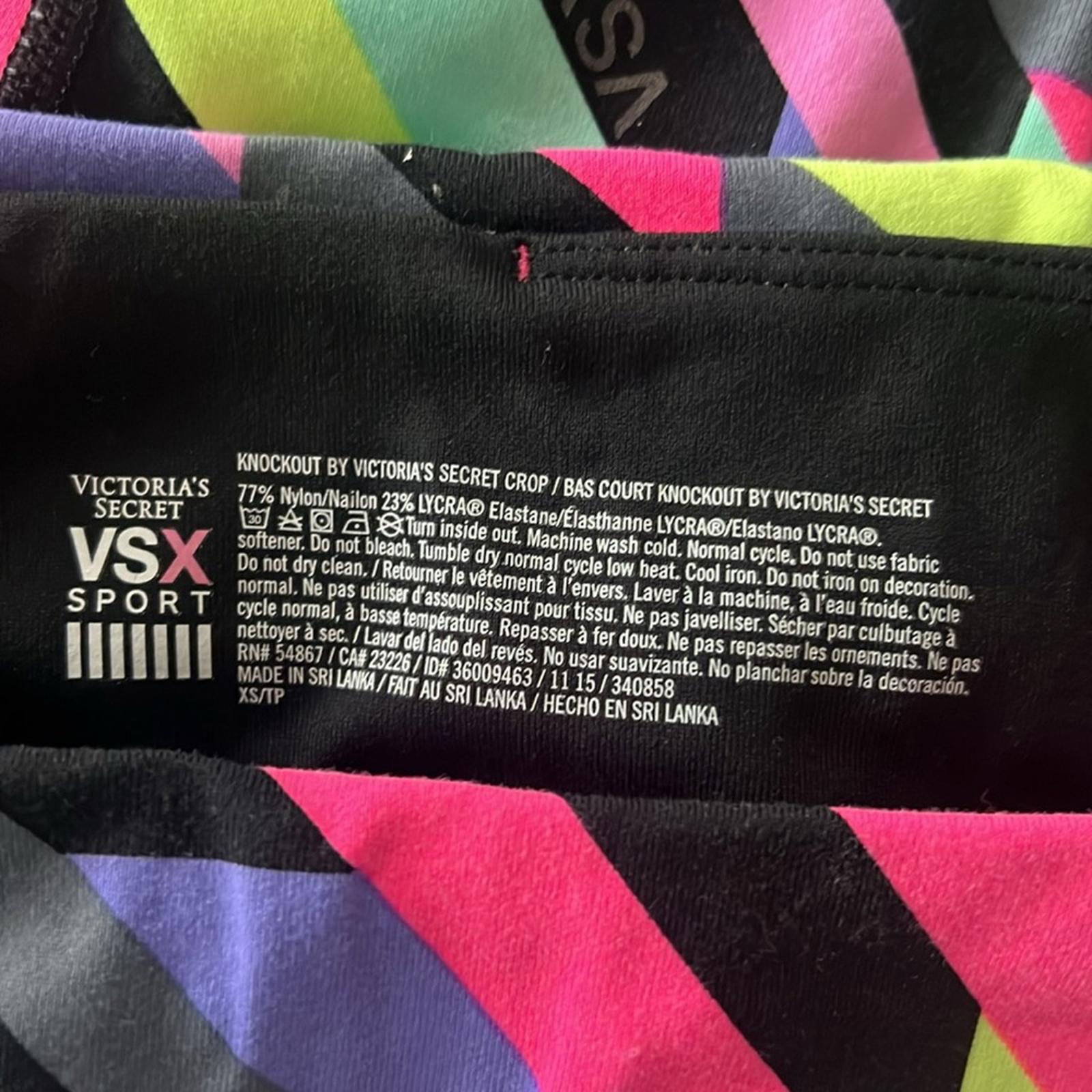 VSX Victoria’s Secret Knockout Vibrant Crop Leggings, Size XS EXCELLENT!