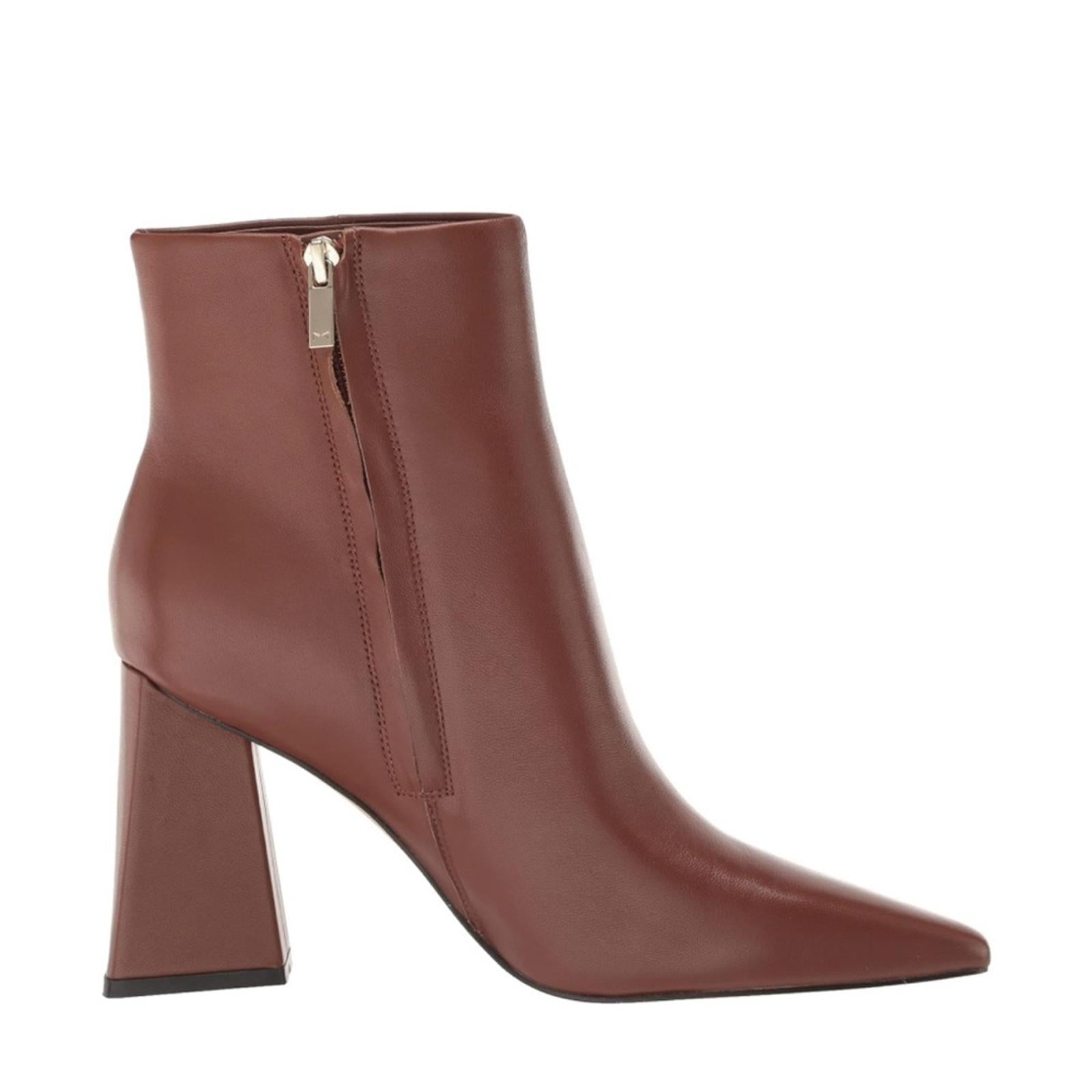 Marc Fisher Kulika Leather Pointed Toe Boots, Med Natural, Size 10 New w/o Box