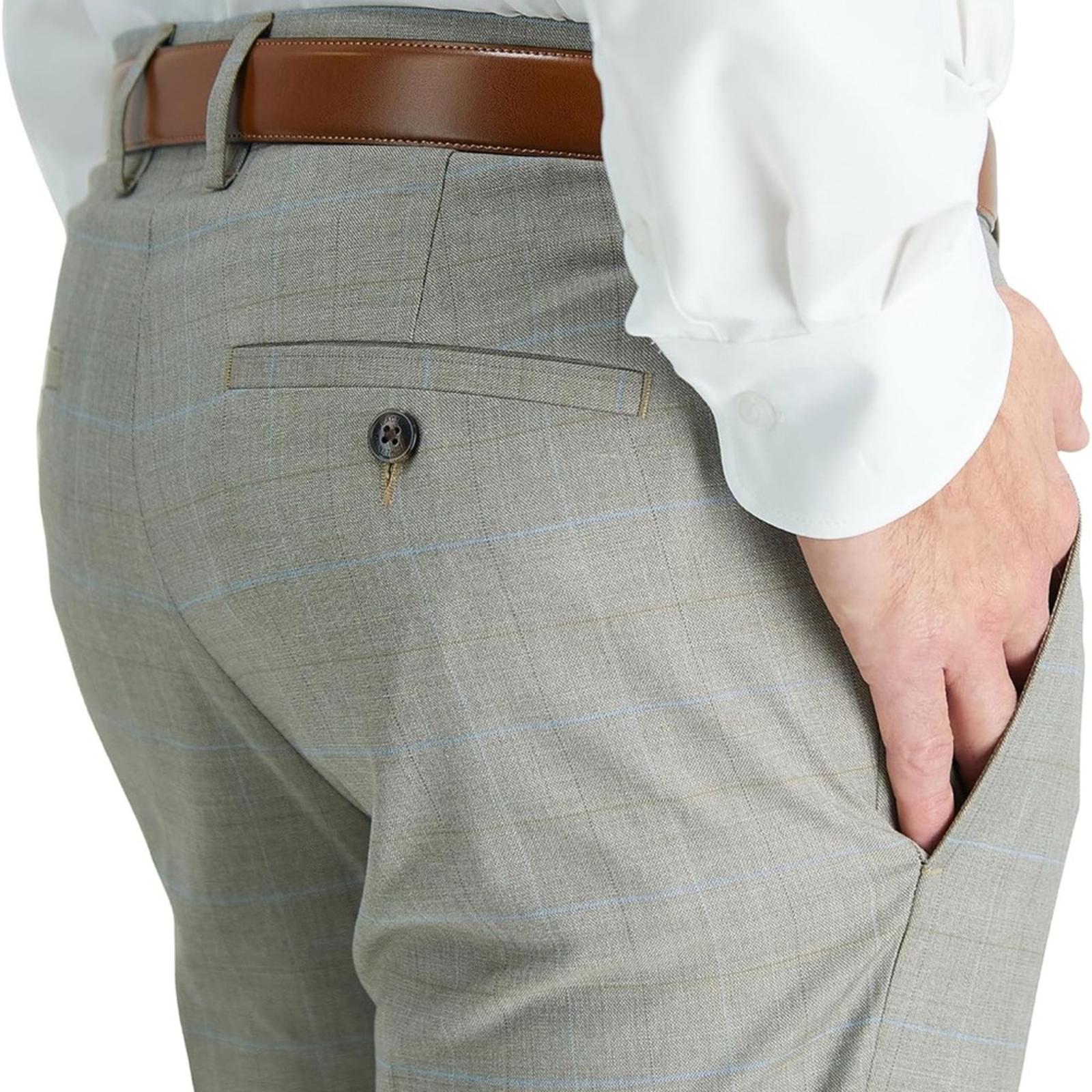 Kenneth Cole REACTION Premium Flex Slim Fit Dress Pants in Oatmeal 30W x 30L NWT