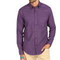 Faherty Double Cloth Wine Shadow Check Pacific Button Up Shirt Size XXL NEW