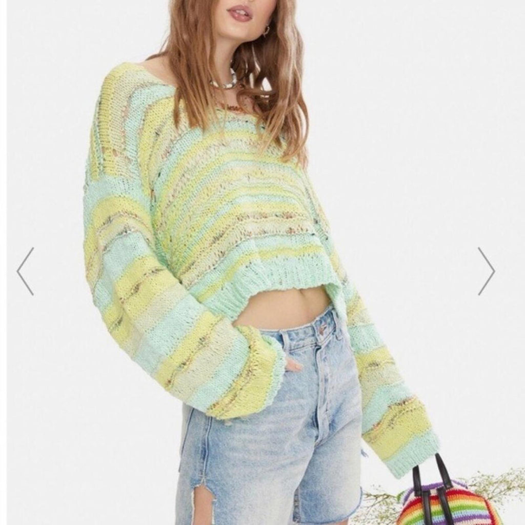 Free People Sugared Mint Lake Life Pullover, Size XS New w/Tag