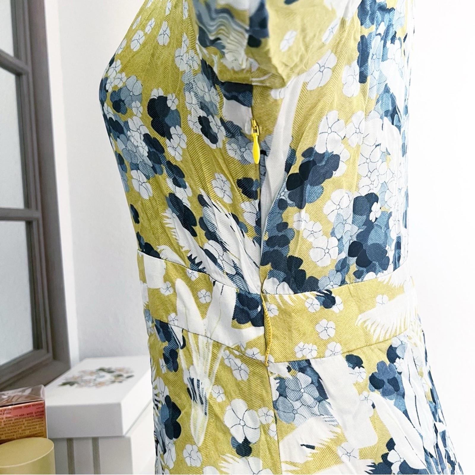 Falguni Shane Peacock Yellow Divine Long Maxi Dress, Size M, New w/Tag