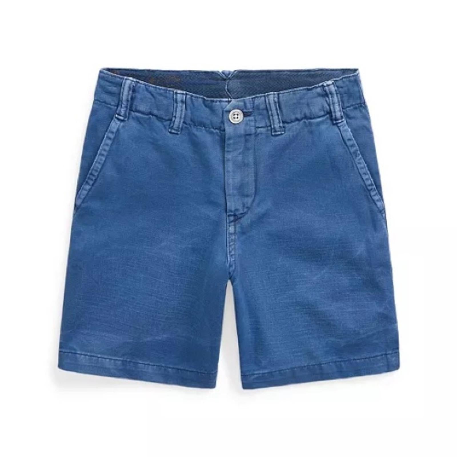 Polo Ralph Lauren Big Boys Cotton Twill Short in Old Royal, Size 8 NEW w/Tag