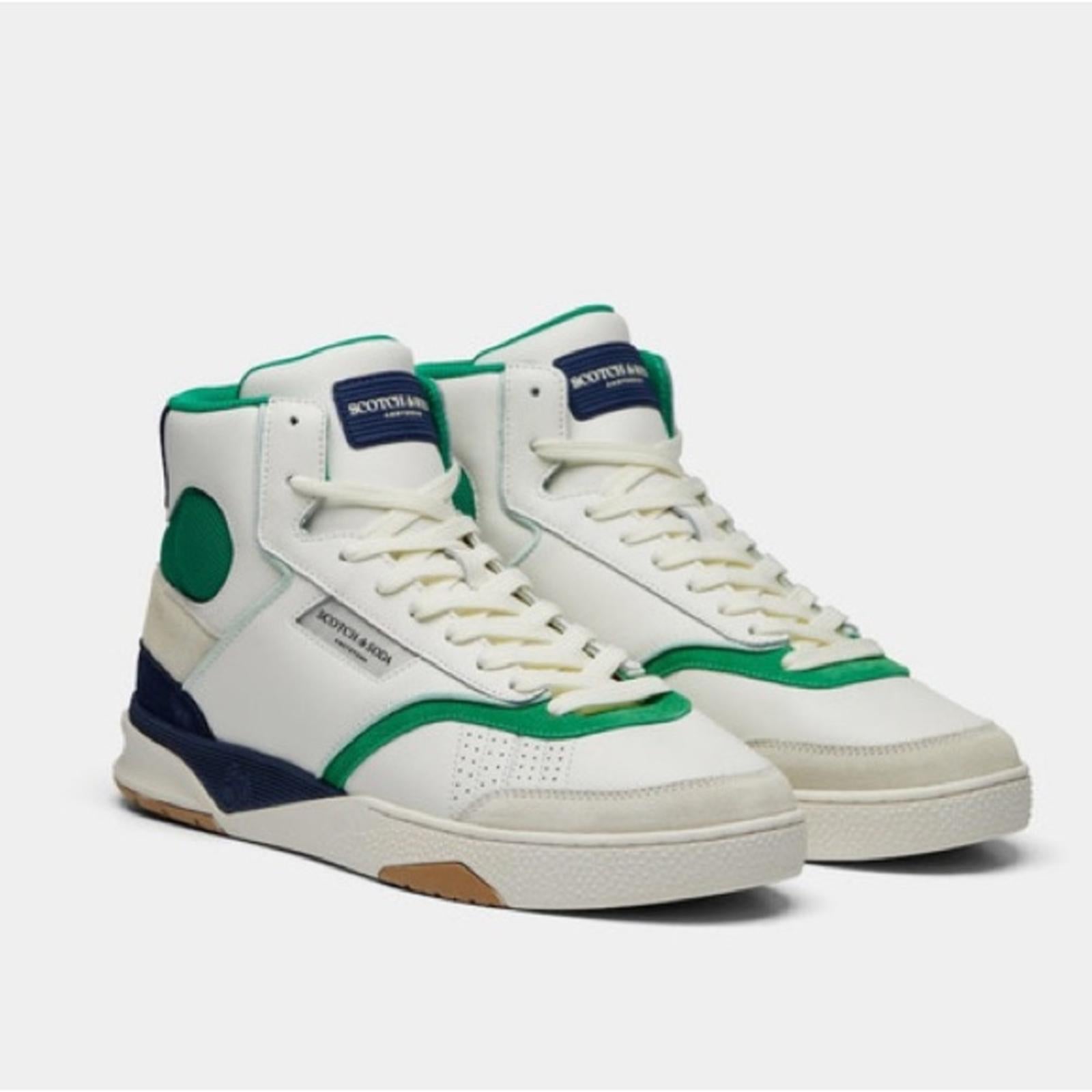 Scotch & Soda Court Cup Hi-Top Sneakers, White Size EU 42 | US 9 New in Box