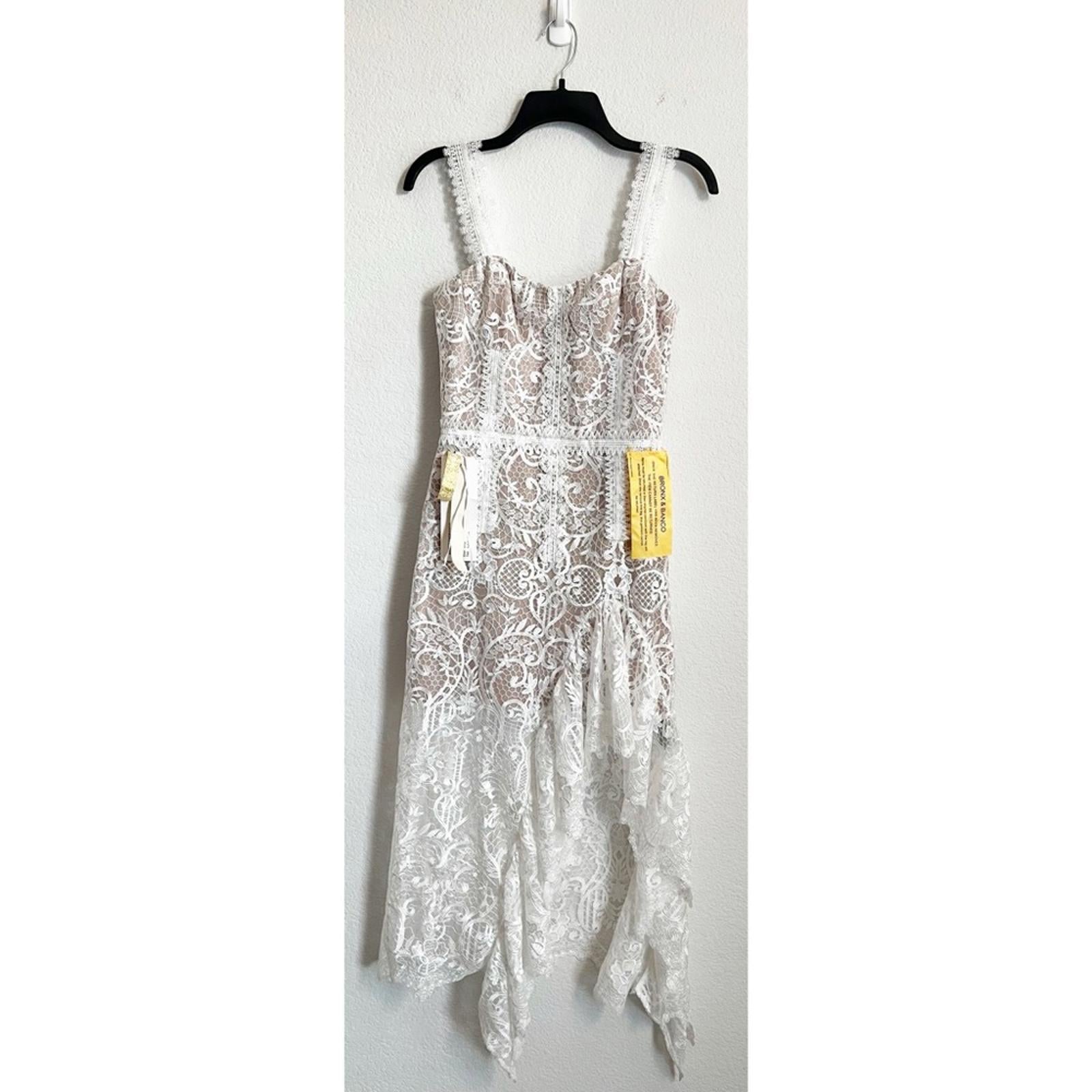 Bronx and Banco Tiffany Blanc Dress in White, Revolve, NWT, Size 4