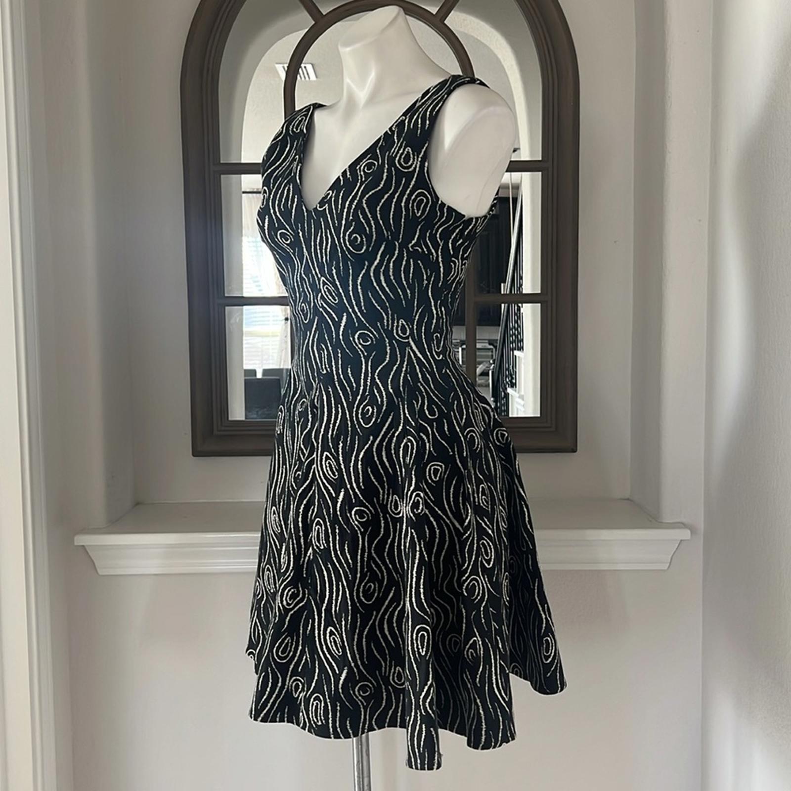 Opening Ceremony Fit & Flare Mini Dress in Black/White Size 4 New w/Tag $475