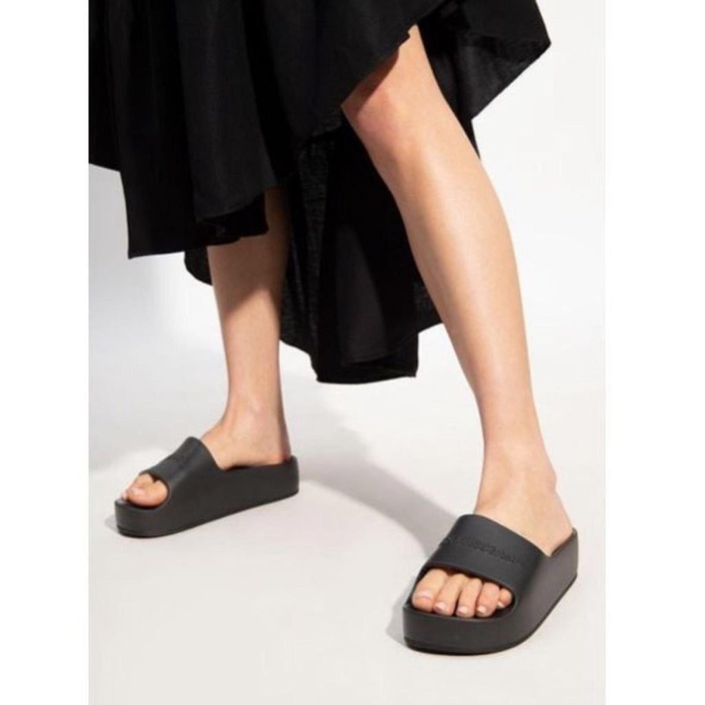 Balenciaga Chunky Slide Sandals in Black Rubber, Size 41 +2 Dust Bags EXCELLENT!