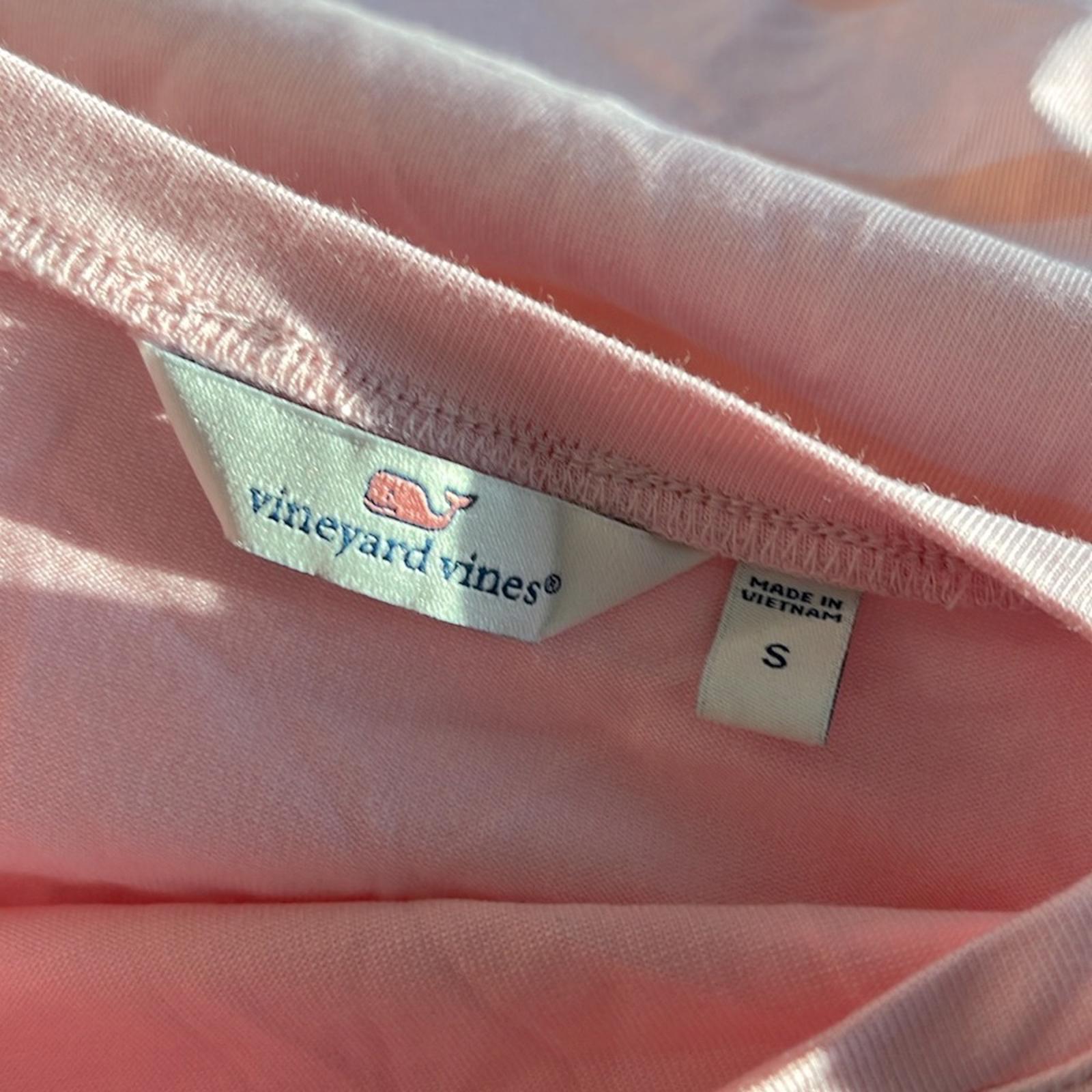 Vineyard Vines PINK Striped Tee, Size Small EXCELLENT!