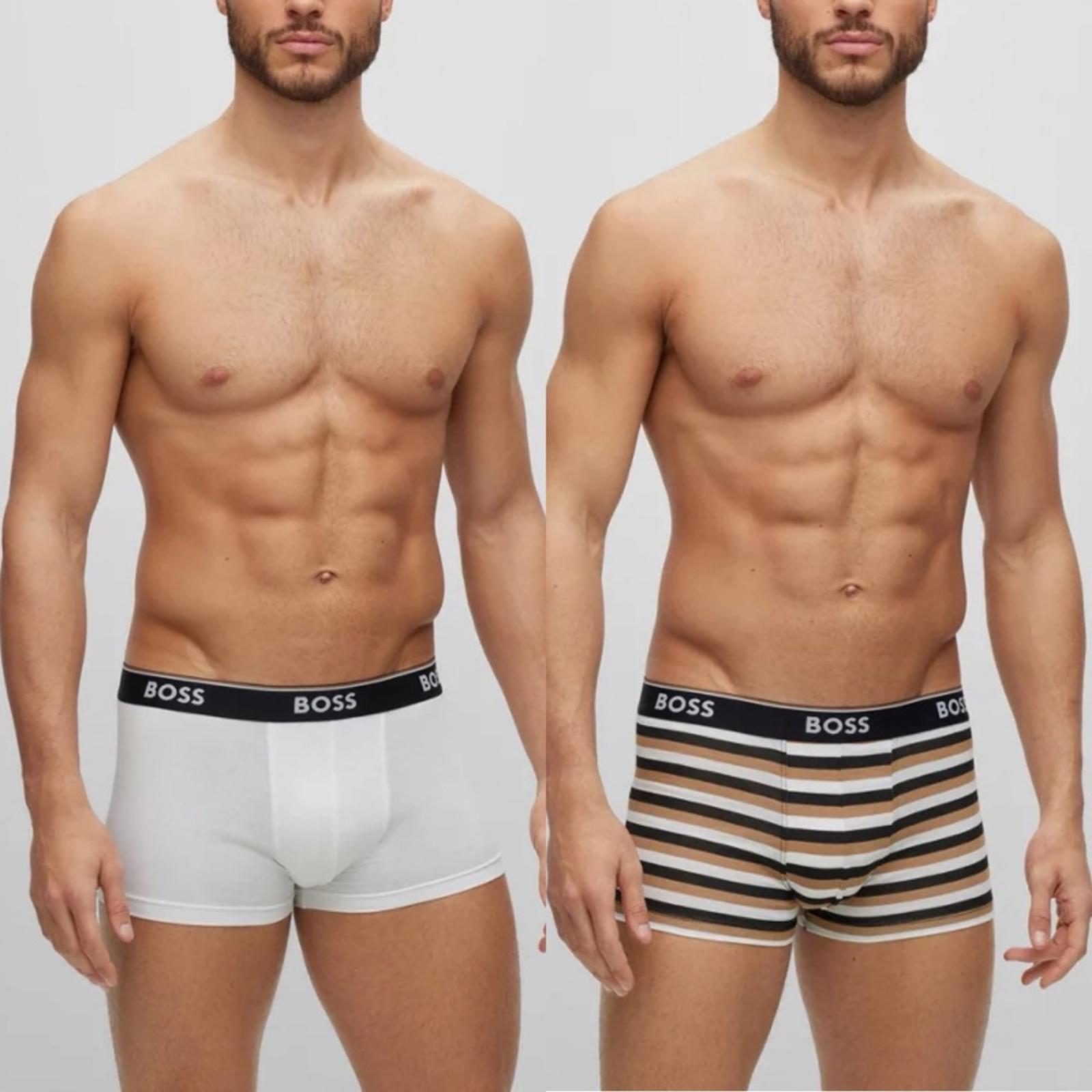 Hugo Boss 2-Pack of Stretch-Cotton Trunks with Logo Waistbands Size S, NEW w/Tag