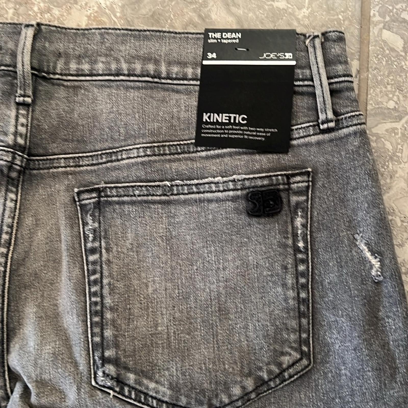 Joe's Men’s The Dean Gray Slim Fit Denim Jeans Size 34 Waist, New w/Tag $198