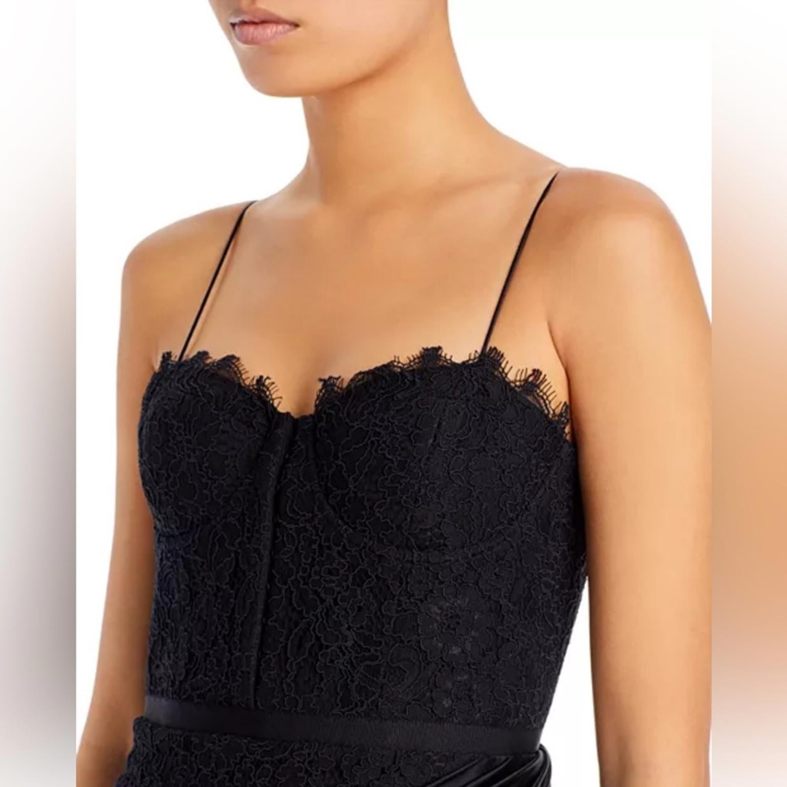 Alice and Olivia Rose Lace Draped Bustier Mini Dress, Size 6 New w/Tag $595