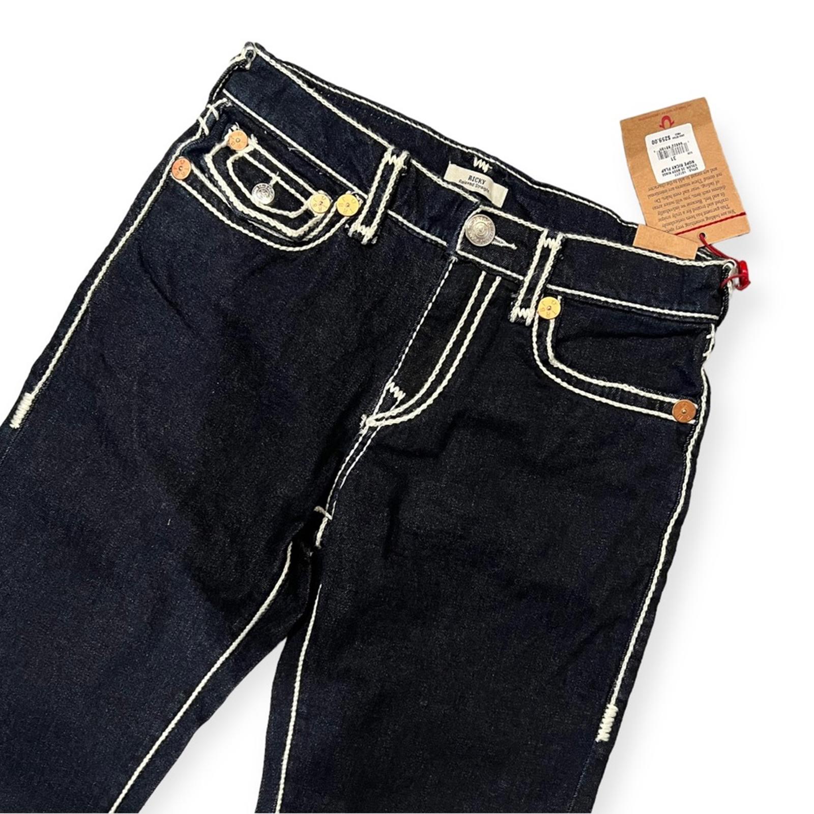 True Religion Men's Jeans Ricky Straight Leg, Size 31 New w/Tag Retail $259