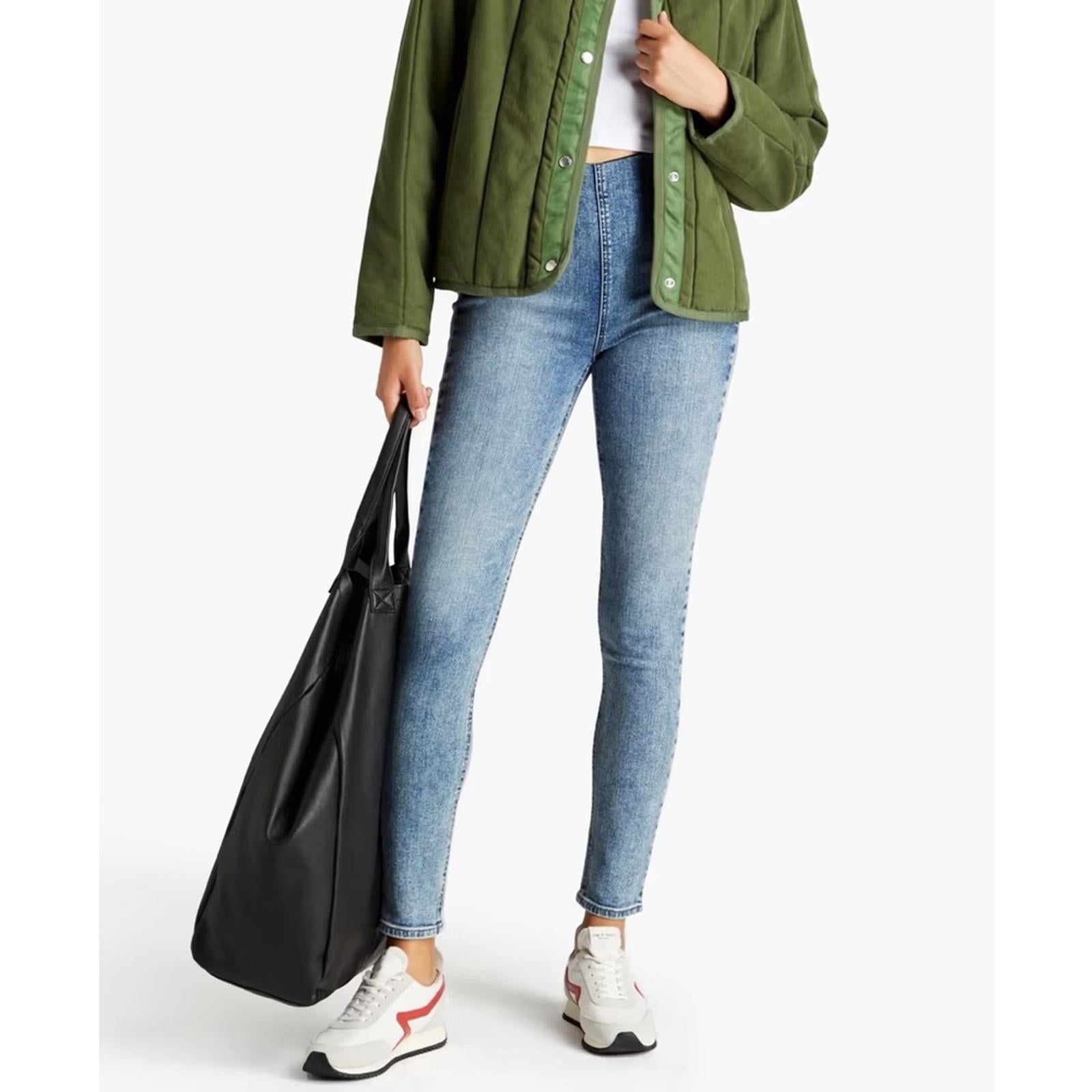 Rag & Bone Nina High-Rise Pull-On Jeans in Pearl Size XL New w/Tag Retail $225