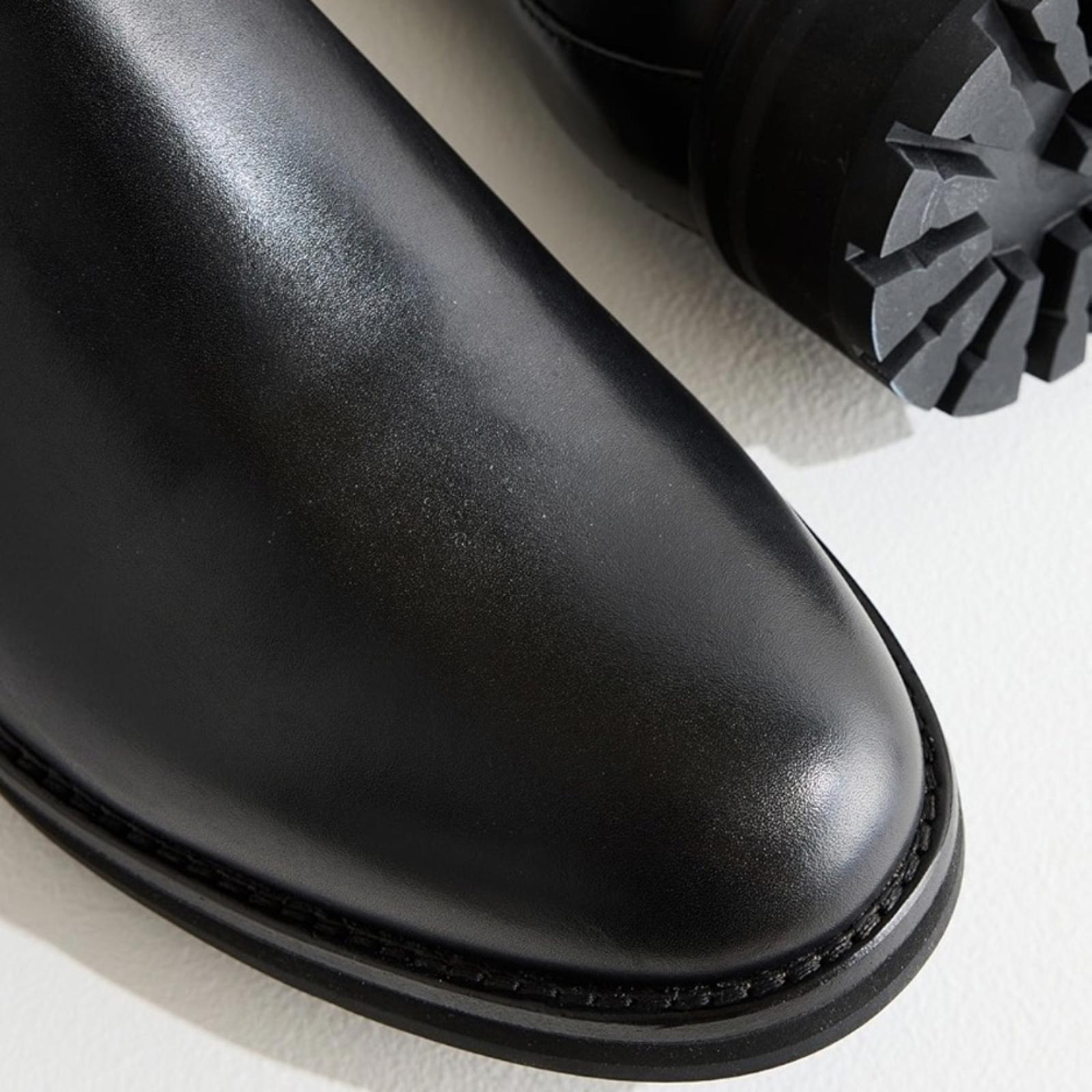 Polo Ralph Lauren Bryson Leather Chelsea Boots w/ Elastic Panels, NWT, Size 8.5