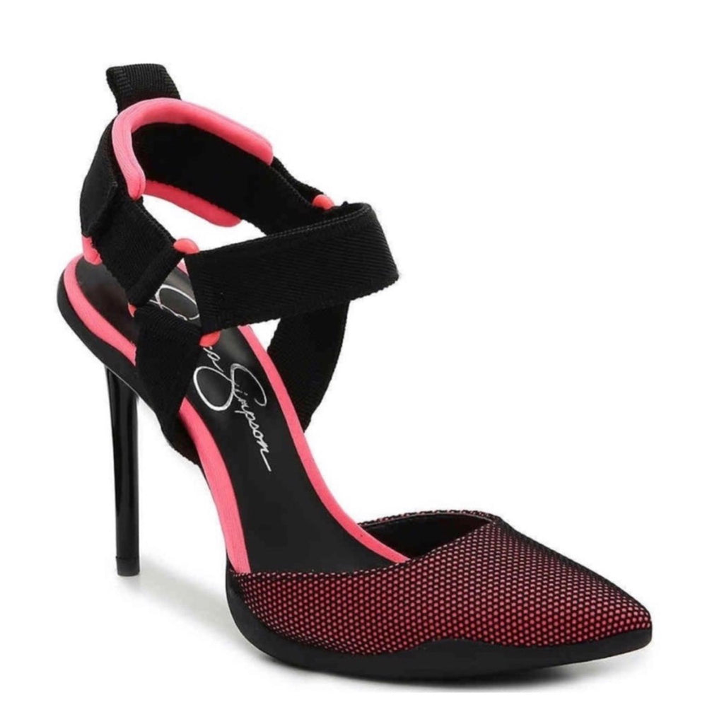 Jessica Simpson Gazelle Pump Pointed Toe in Pink & Black, Size 7M New in Box