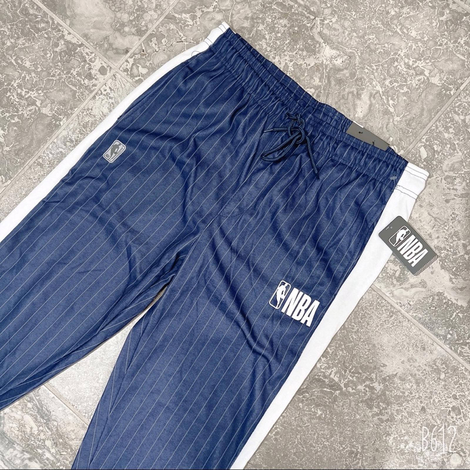NBA Striped Comfort Fit Track Pants w/Elastic Waist New with Tag
