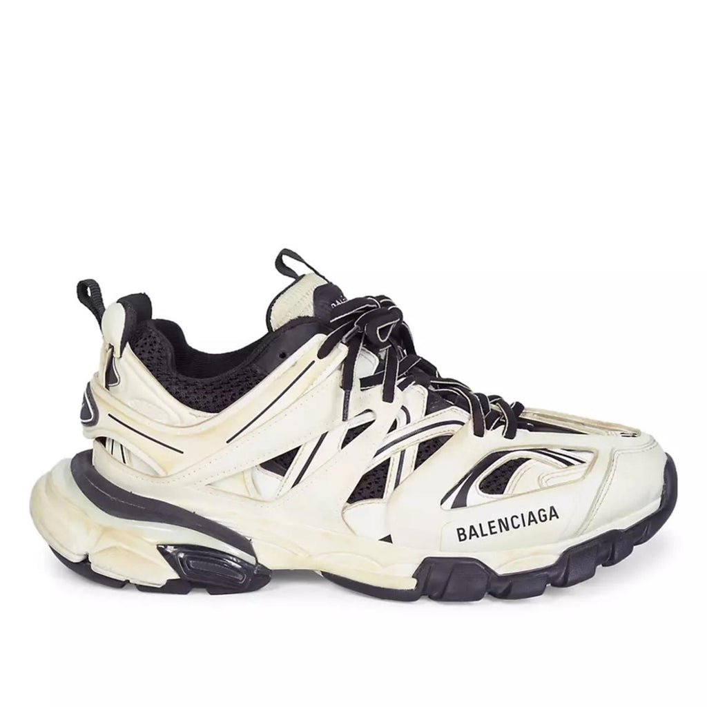 Balenciaga Track Sneakers, White/Black +Extra Shoe Laces Size EU34 US4 EXCELLENT