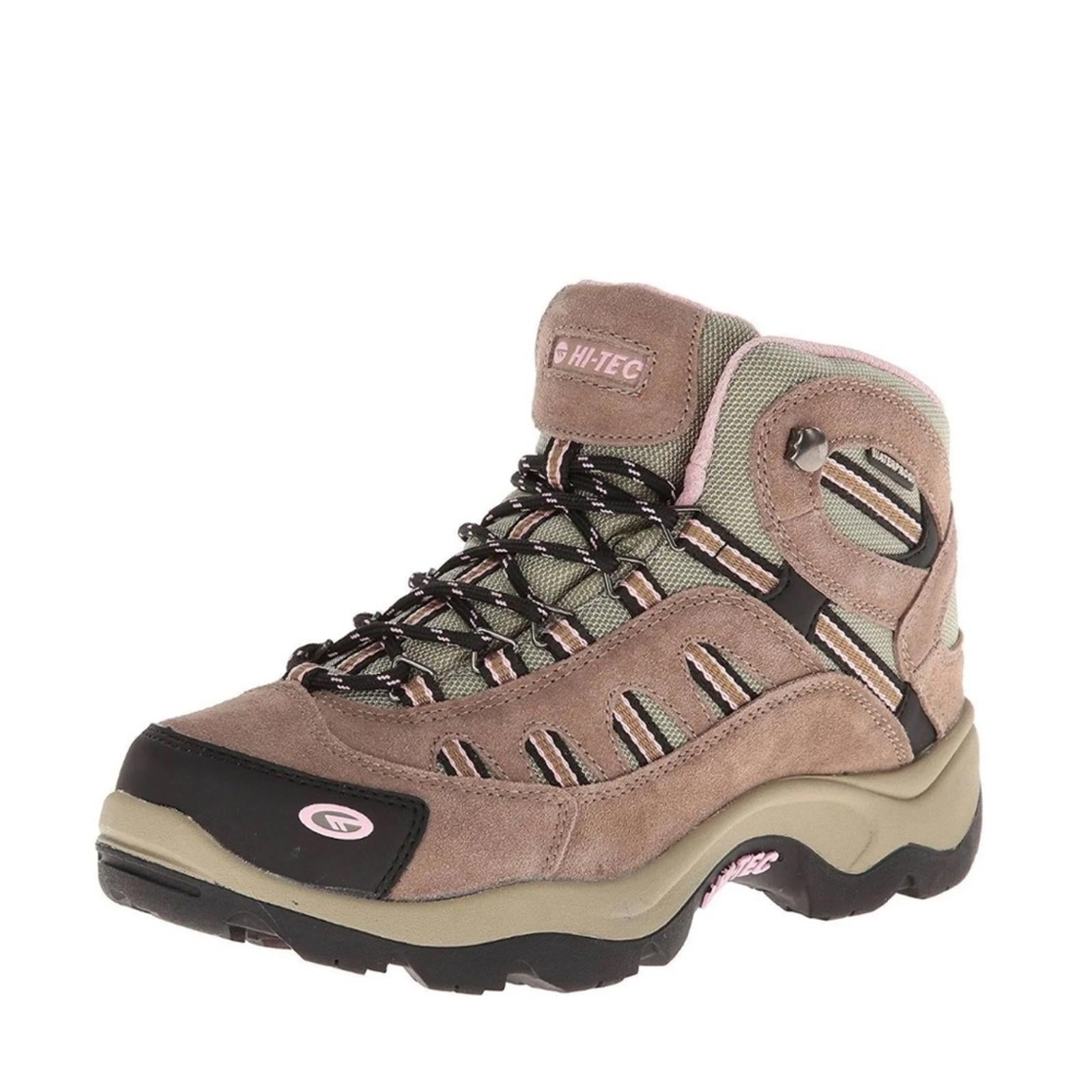 Hi-Tec Mesa Waterproof Hiking Boots in Taupe/Pink, Size 11, EXCELLENT!