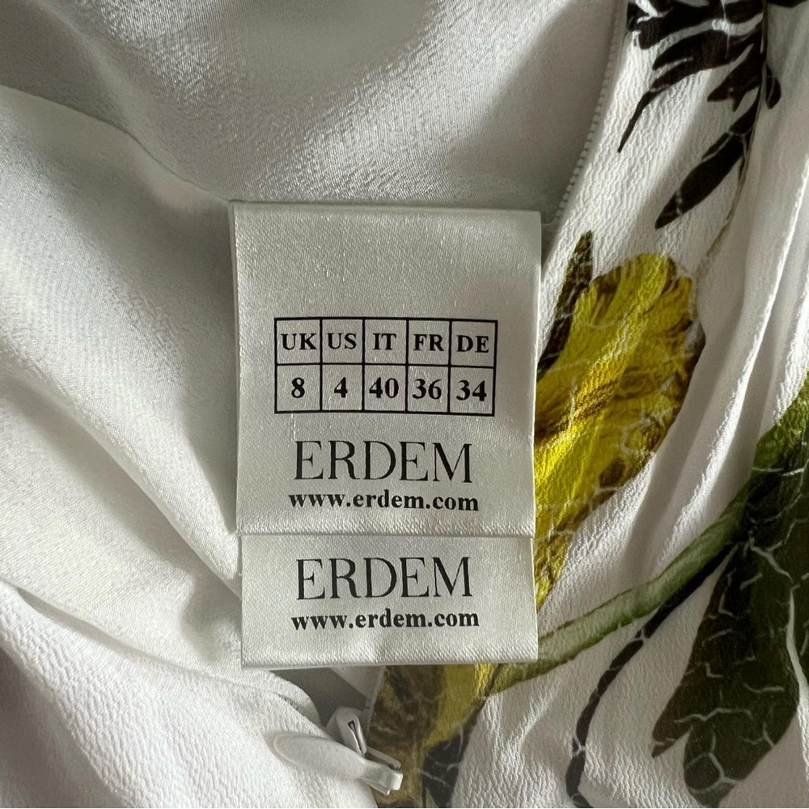 ERDEM Brealey Bouquet Pattern Fraser Dress Size US4 | UK8 New with Tag