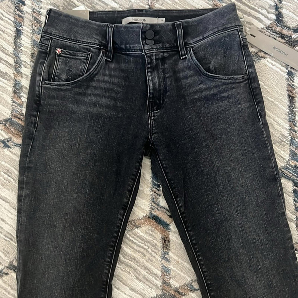 Hudson BETH Mid-Rise Baby Bootcut Jeans, Size 28 New w/Tag