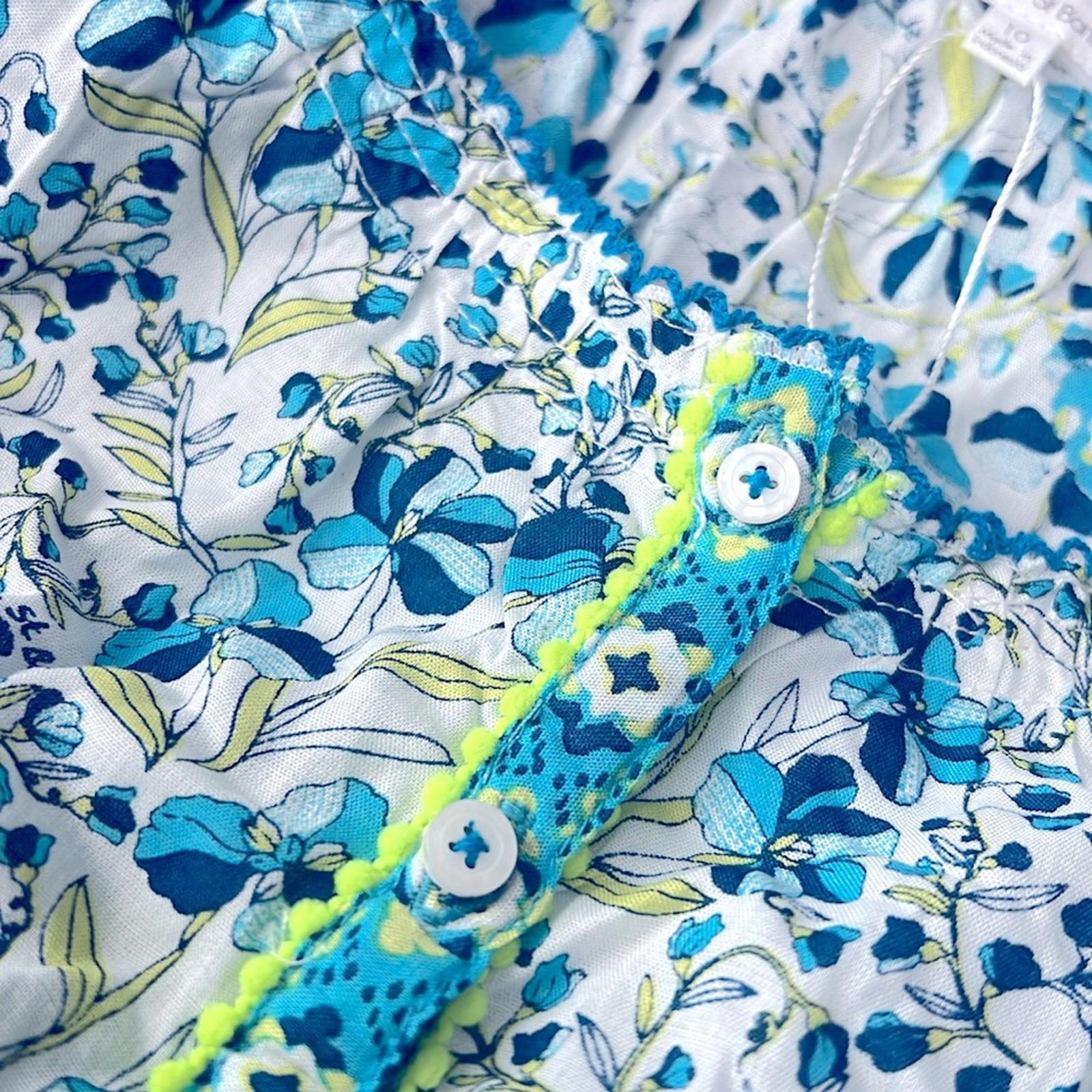 Poupette St. Barth Andrea Floral Print Mini Dress Size 4 New w/o Tag Retail $180