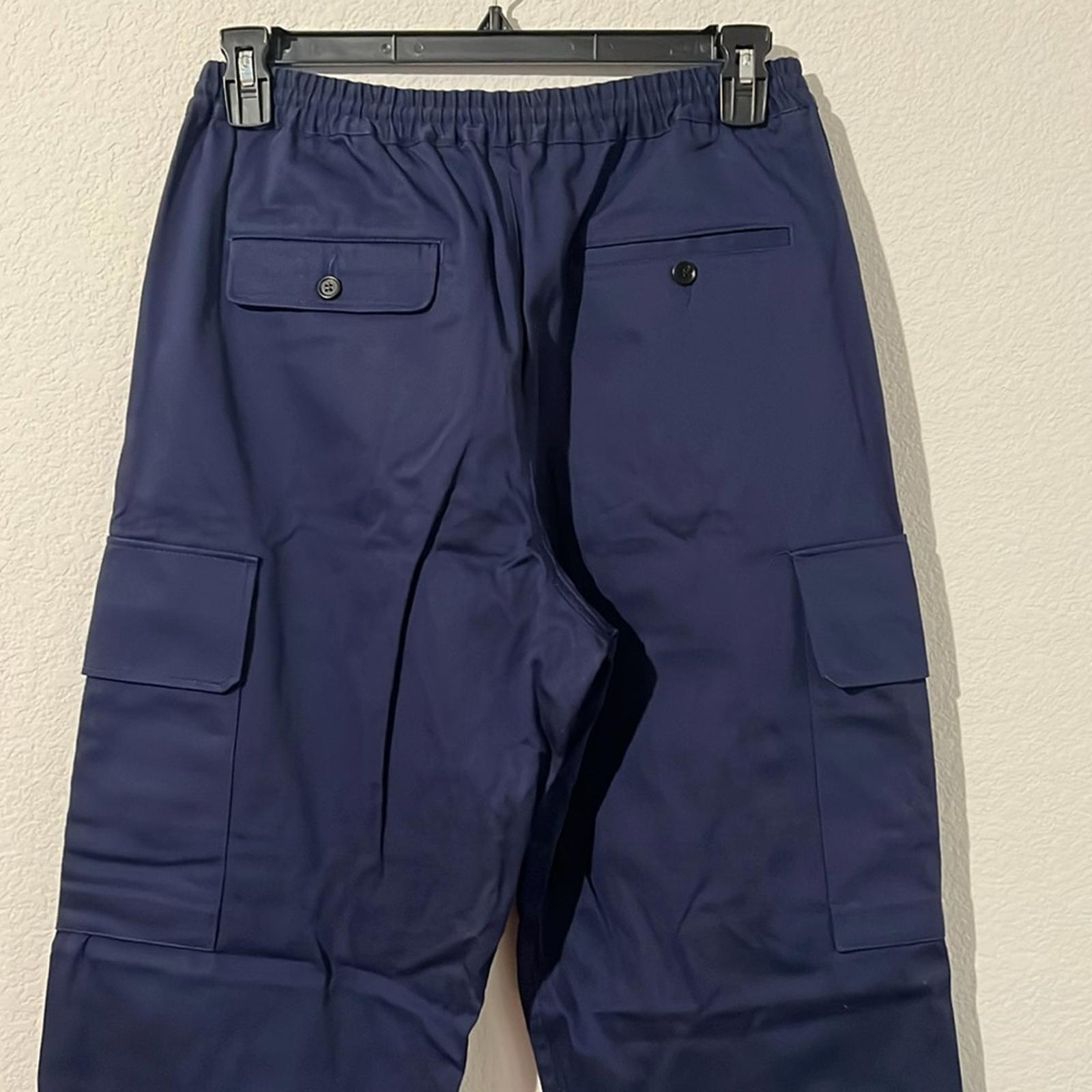 Marni Drawstring Cargo Pants Trousers in Navy, NWT, Size 50