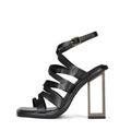 NEW Jeffrey Campbell Impulsive Ankle Strap Sandals, Black, Size 8M Retail $185