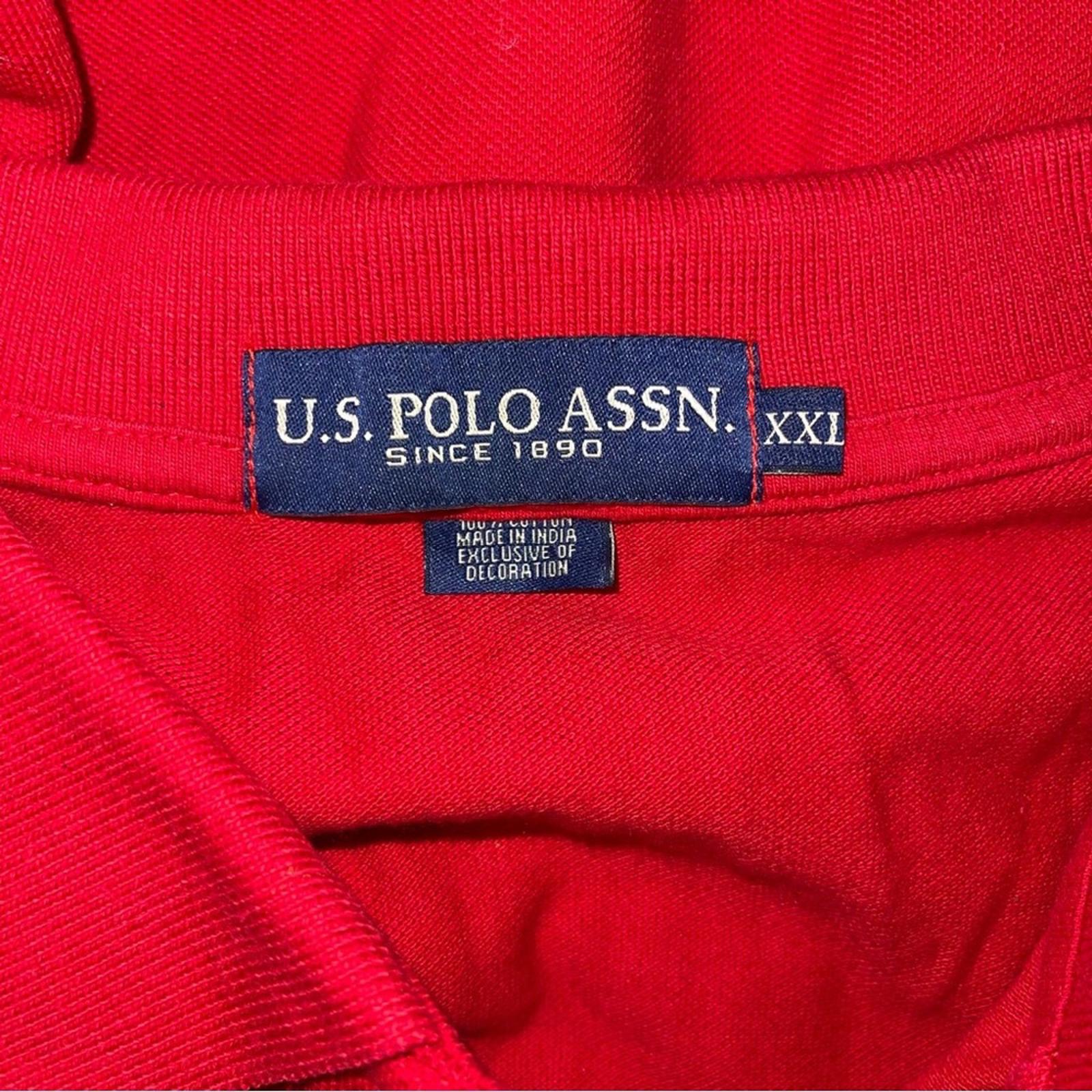 U.S. Polo Assn. Regular Fit Short Sleeve Polo Shirt in Red, Size XXL EXCELLENT!