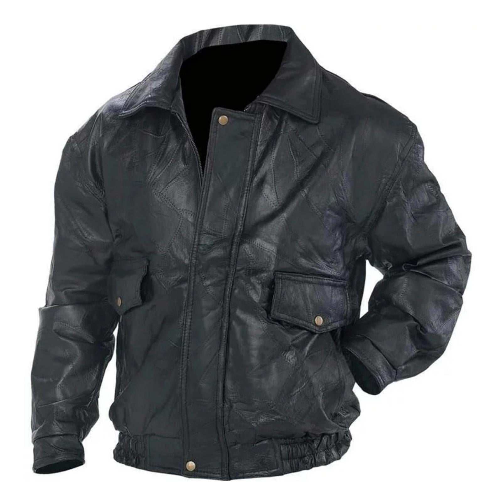 NWT Napoline Leather Outfitters Genuine Leather Jacket, Black Size M $199.95