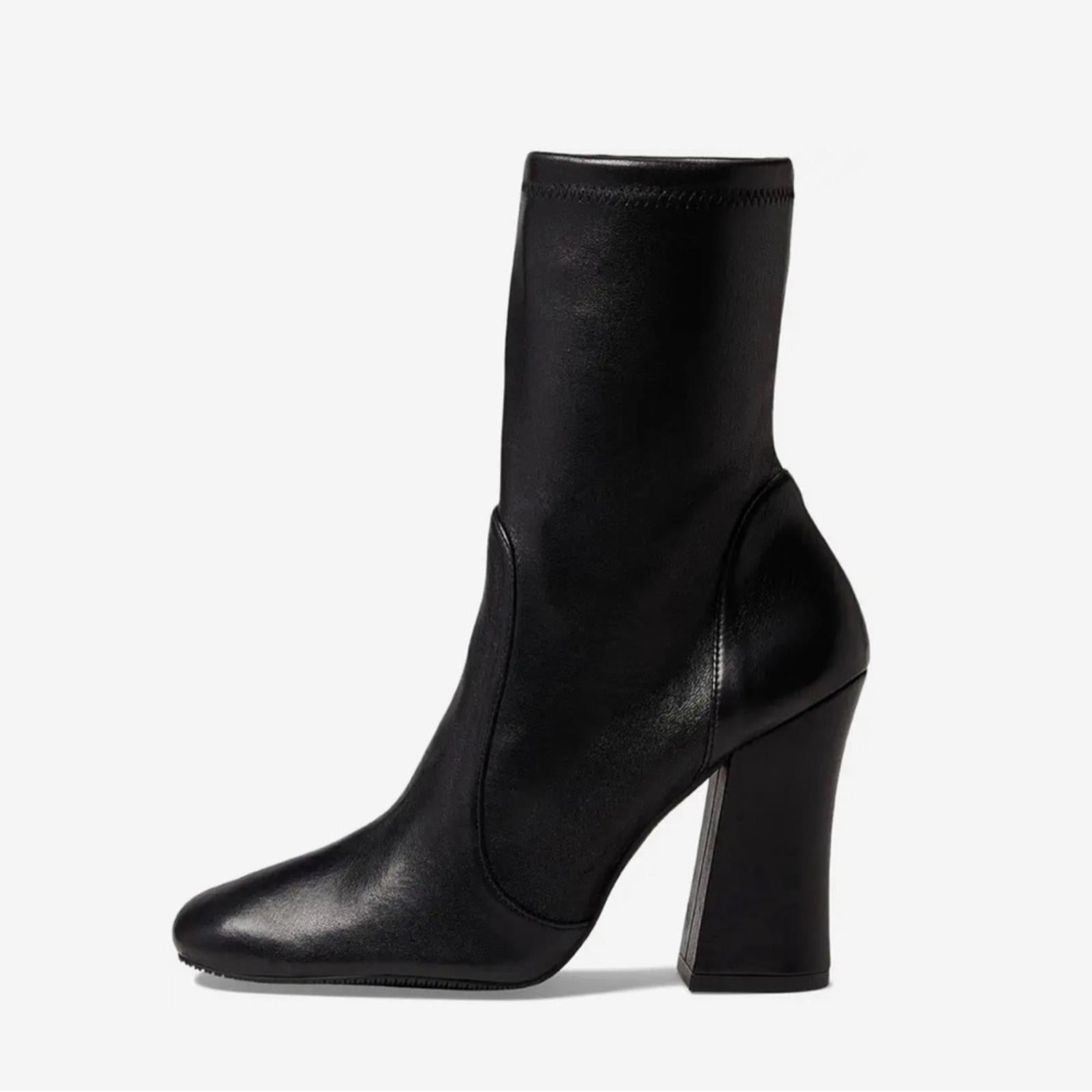 Stuart Weitzman Curveblock High Heel Booties in Black, Size 8 New $650 SOLD OUT!