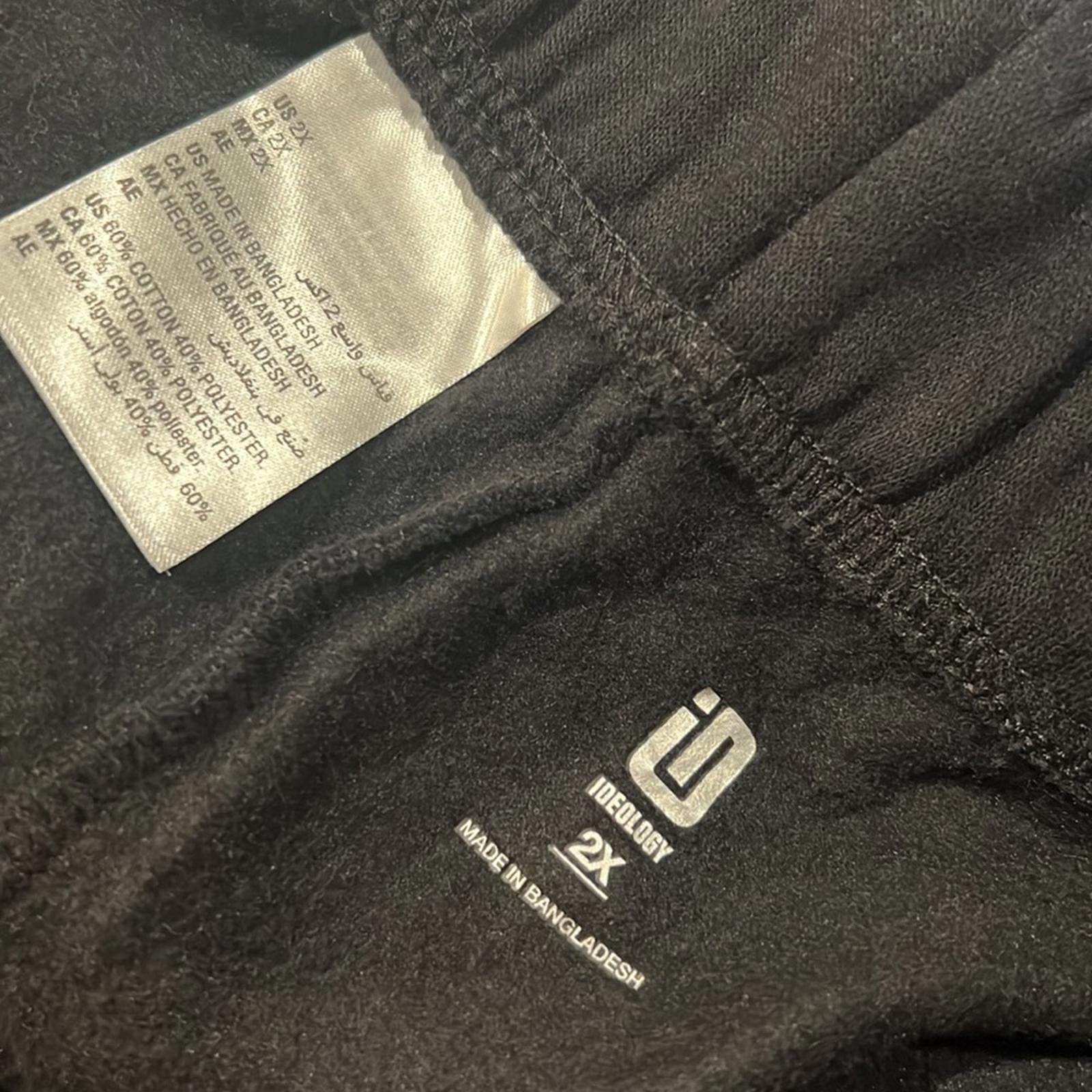ID Pull-On Fleece Lined Jogger Pants in Black, Plus Size 2X New w/Tag