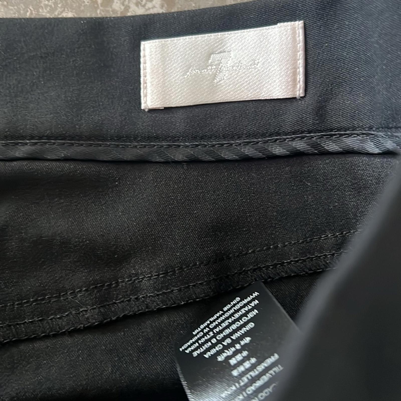 7 For All Mankind Ace Water Resistant Slim Fit Tech Pants in Black, Size 31 NWT