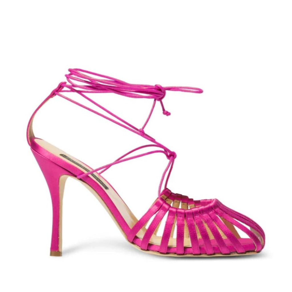 Chelsea Paris Orchid Pink Strappy Heels, Size 39 Retail $595 New in Box