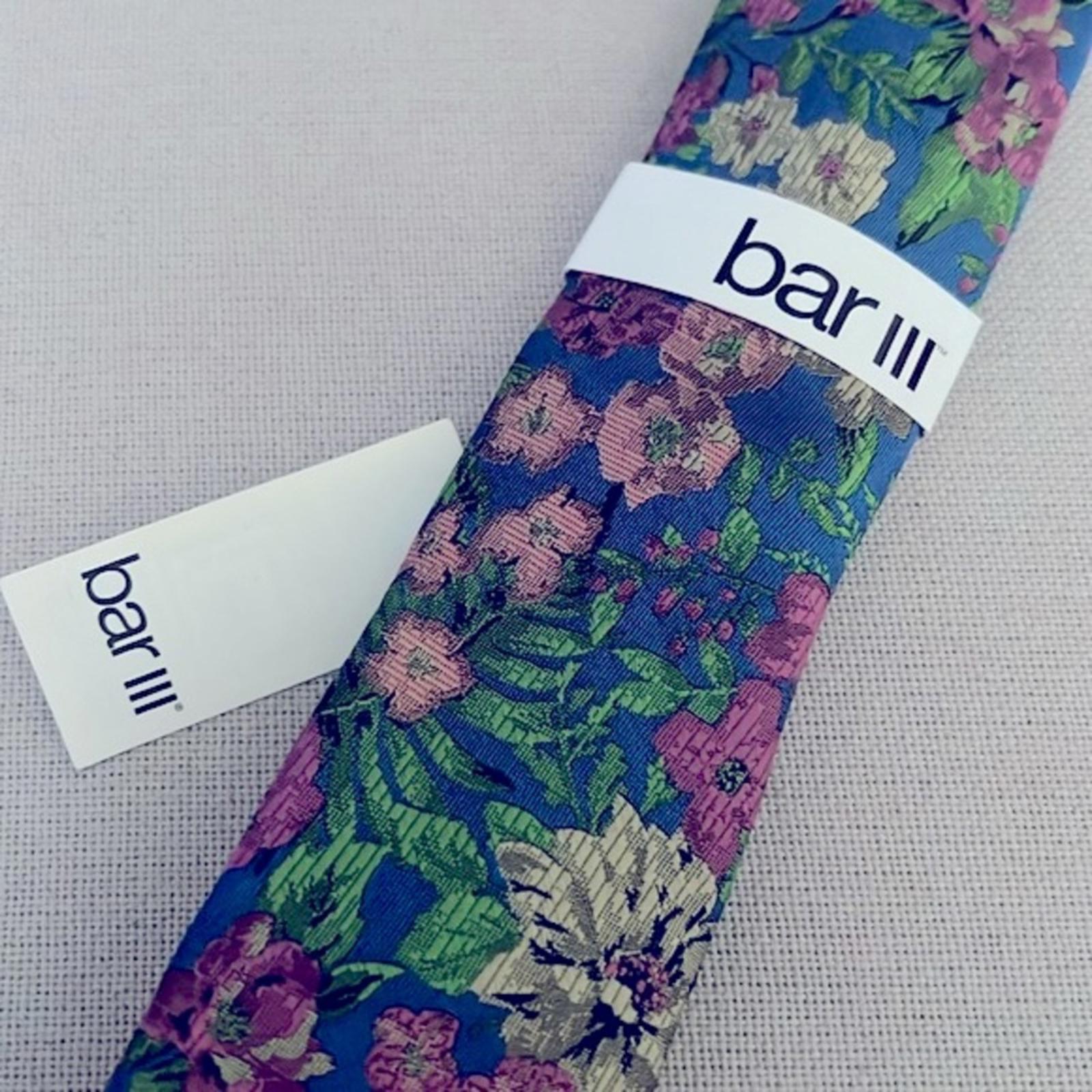 Bar III Men's Botanical Blue Neck Tie Style 13C22-2044 New w/Tag