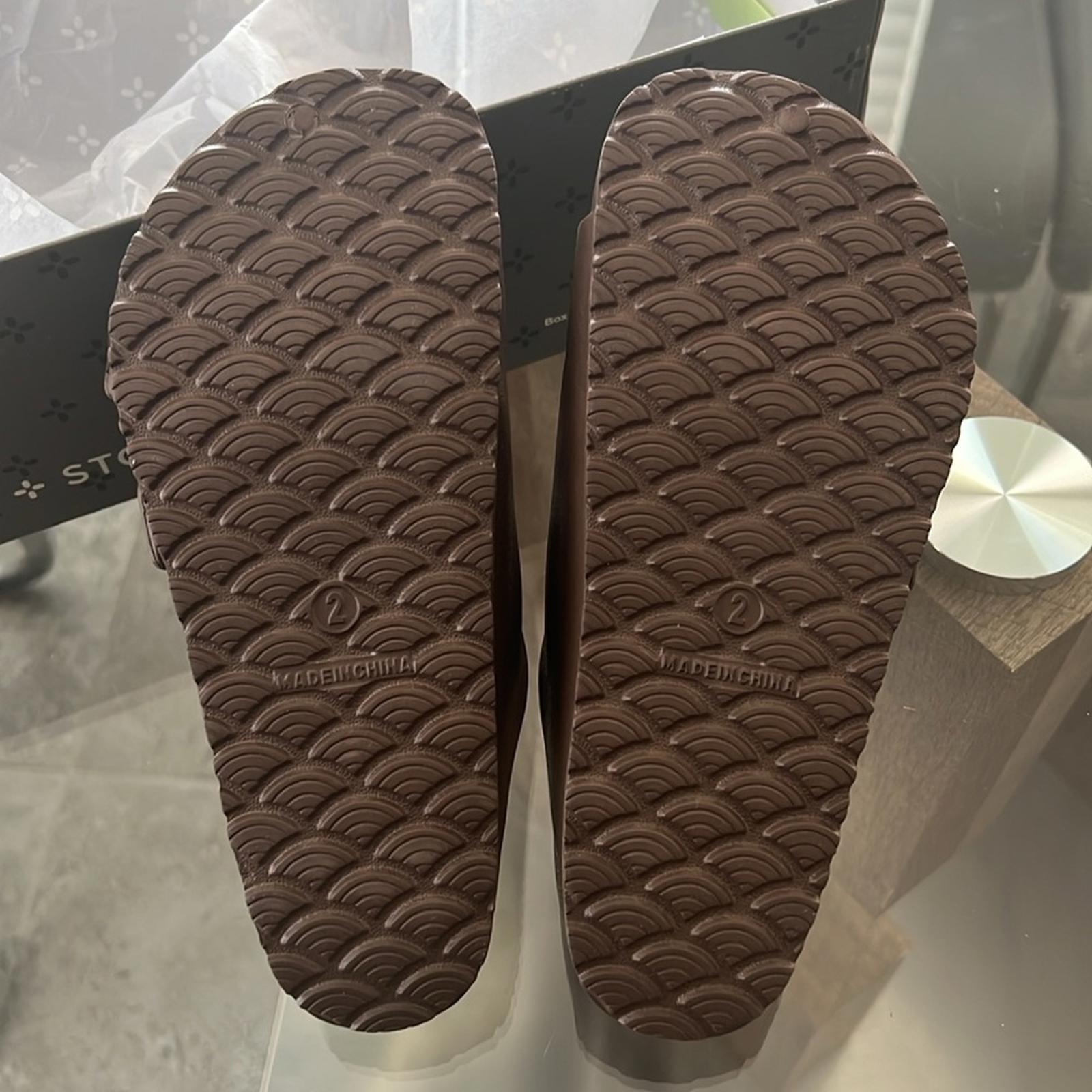Sun+Stone Brown Bowie Sandals, Boys Size 2 New in Box