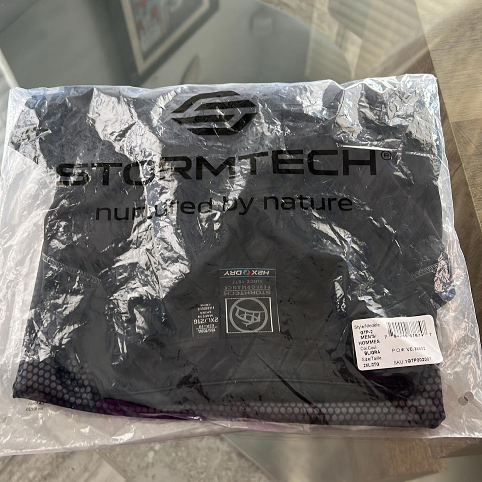 Stormtech Black/Graphite Matrix Polo Size 2XL New w/Tag in Original Packaging