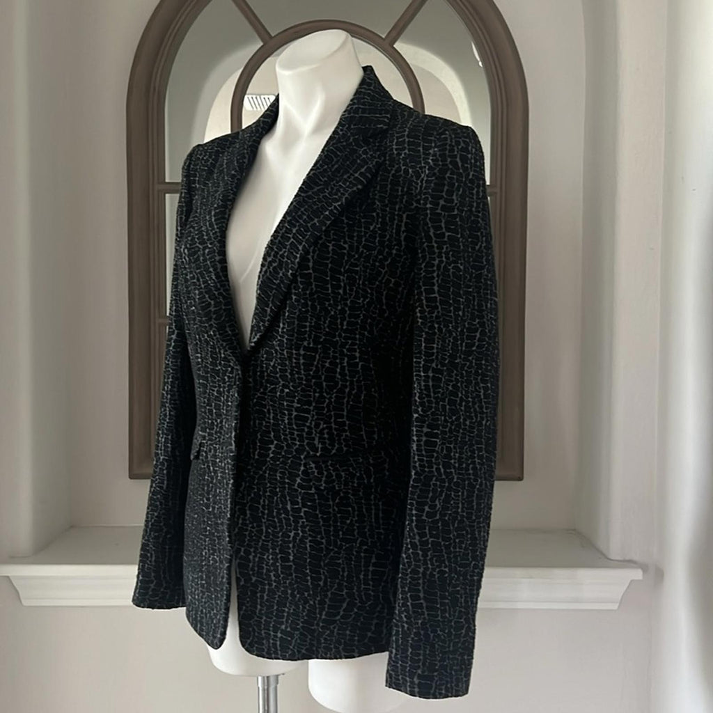 Armani Collezioni Blazer (Made in Italy) Animal Print Size 10, New w/Tag $1,495