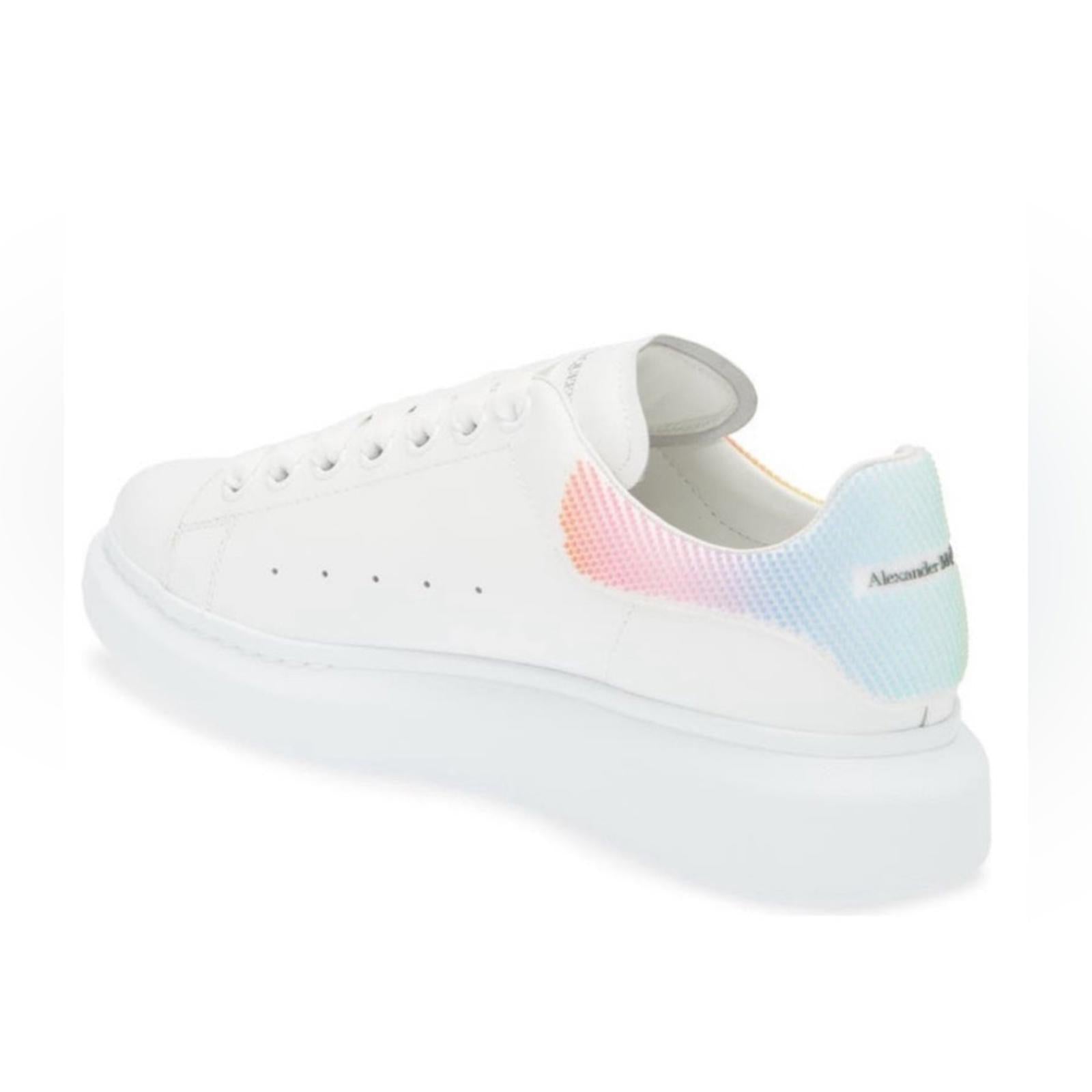 Alexander McQueen White Smooth Calf Leather Sneakers, Size EU 41 New in Box
