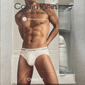 Calvin Klein 2-Pack Cotton Stretch Hip Briefs Underwear in Cream & Gray, Size XL