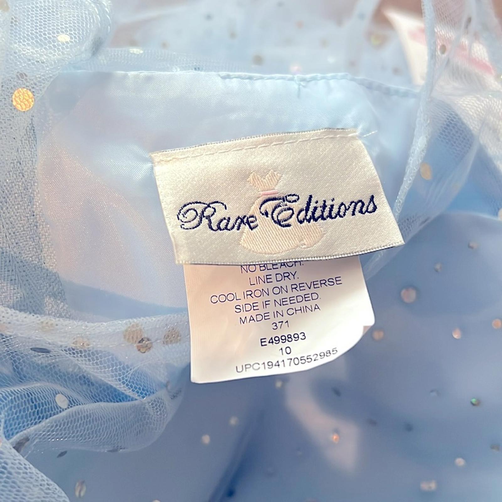 Rare Editions Sweetheart Bodice to Tiered Skirt Dress in Blue Size 10 New w/Tag