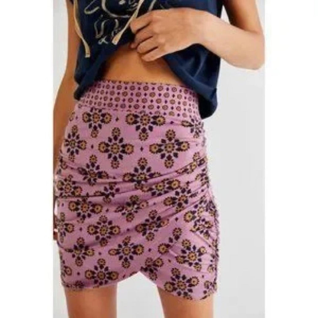 Free People She’s Something Else Mini Skirt, Smoky Lilac, Size S New with Tag