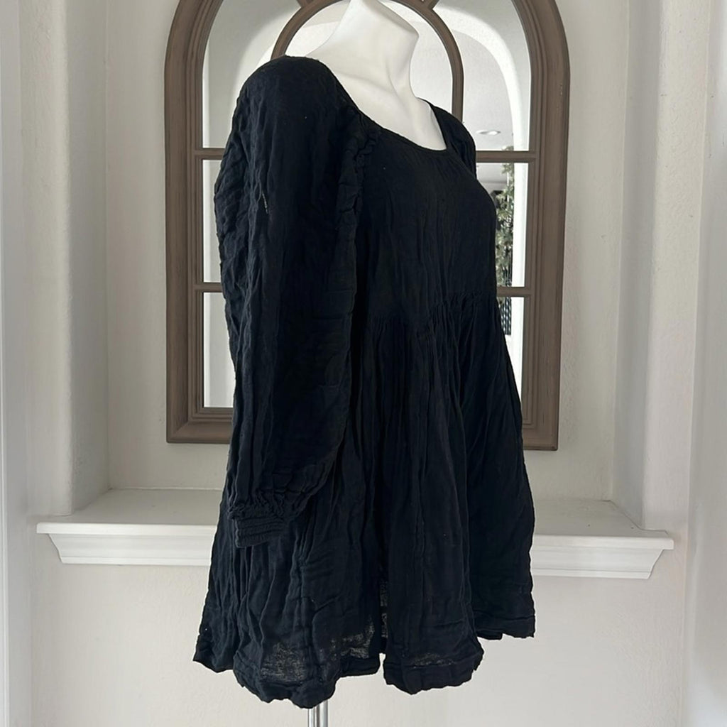 Free People Adler Tunic in Black, Size Small with Tag